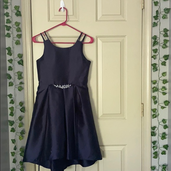 macys navy dresses
